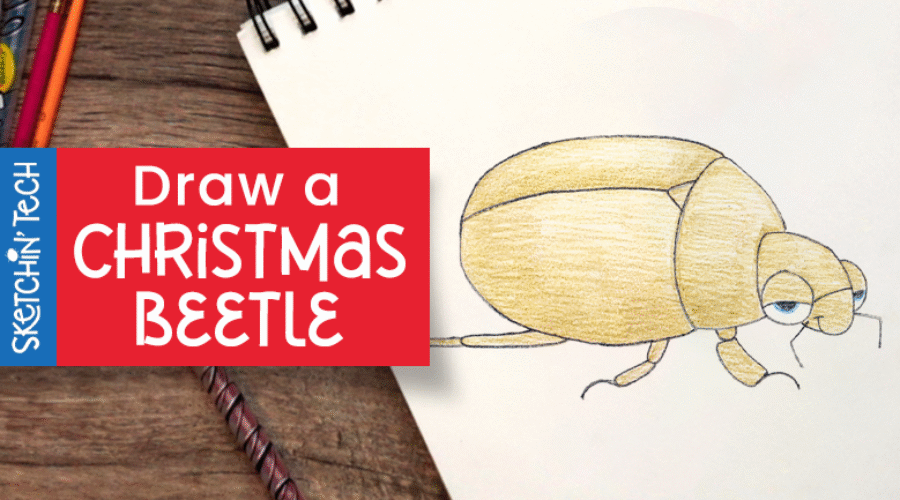 DRAW A CHRISTMAS BEETLE WITH THE SKETCHIN’ TECH